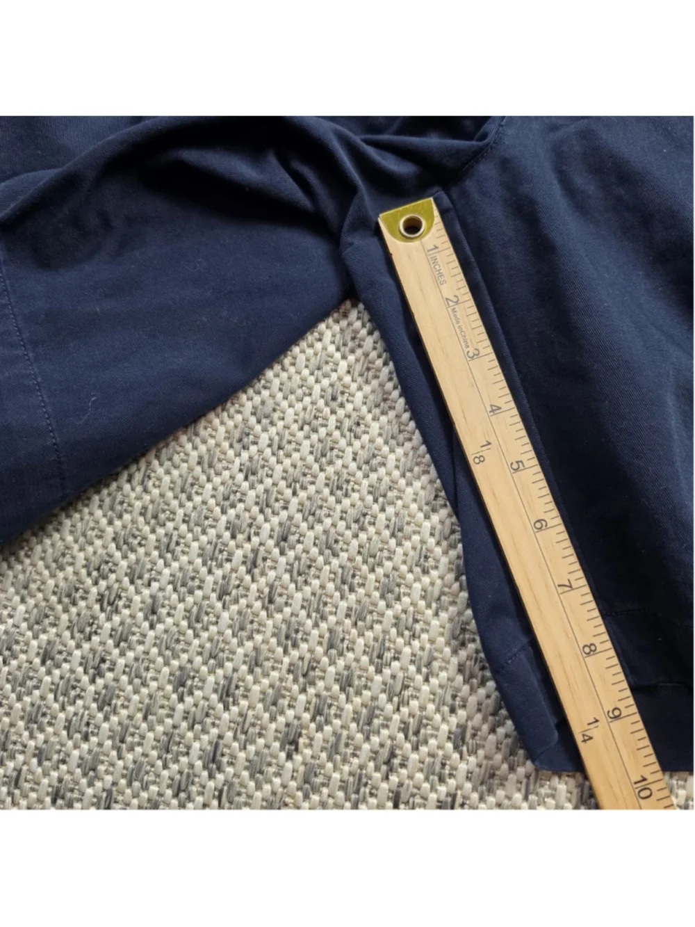 Vintage Polo Ralph Lauren Tyler Shorts Mens 40 Navy Double Pleated Chino Cotton